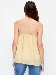 Chiffon Sweetheart Layered Ruffle Hem Oversized Blouse