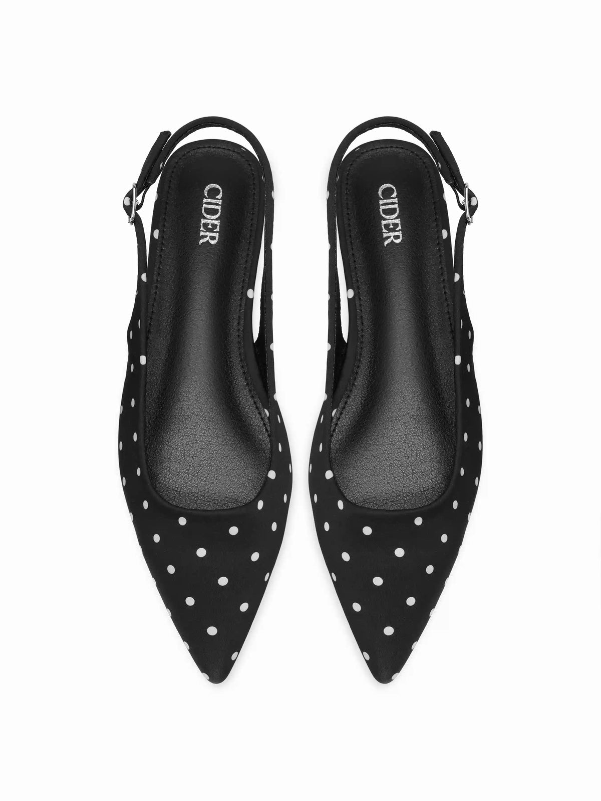 POLKA DOT SLINGBACK FLATS