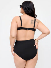 V-neck Underwire Cheeky Shaping Bikini Set Curve & Plus
