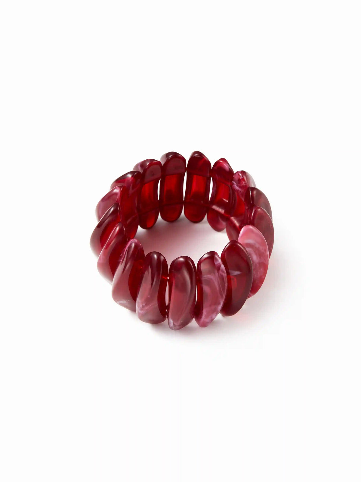 MARBLE TEXTURED CURVE BANGLE BRACELET