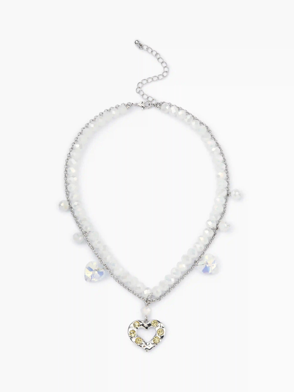 Crystal Heart Decor Beads Necklaces