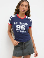 Cotton Low Rise Drawstring Split Mini Skort