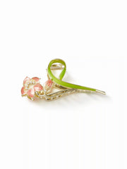 FLOWER & LEAF HAIR CLAW
