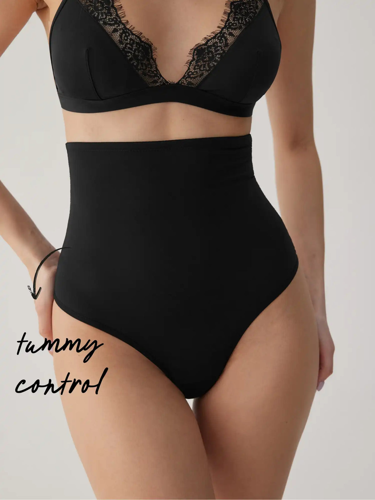 Jersey High Rise Solid Shapewear