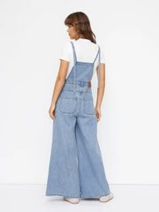 Cider Denim Oversized Wide Leg Jumpsuit