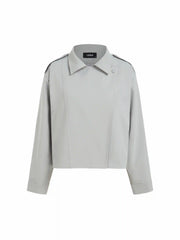 Collar Button Pocket Trench Coat