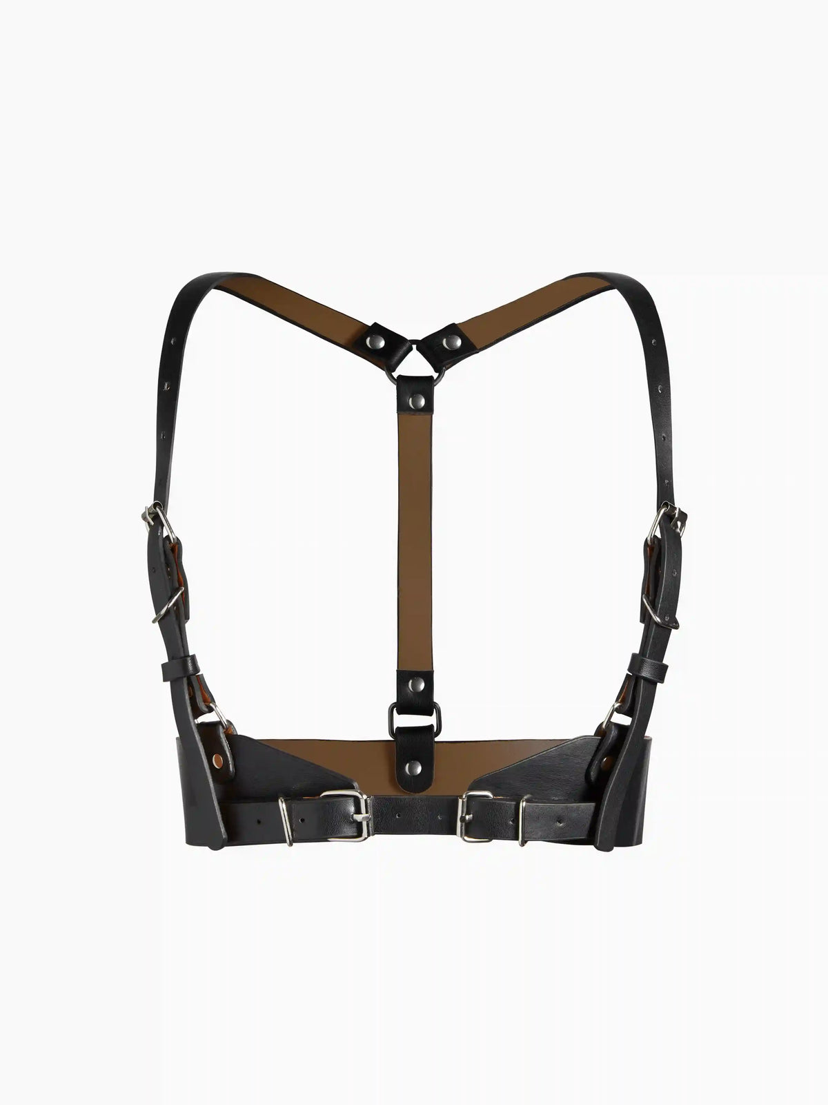 Layered Buckle Harness Belt