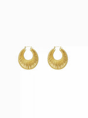 HOLLOW OUT HOOP EARRINGS