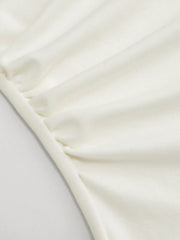 High Stretch Boat Neck Lace Panel Crop Top