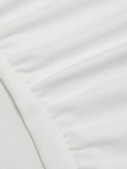 Cotton-blend Ruched Short Sleeve Tee Curve & Plus