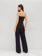 Knit Cut Out Crop Bandeau Top