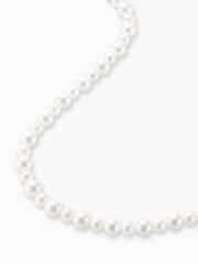 18k Gold Plated Hand-beaded Faux Pearl Necklace