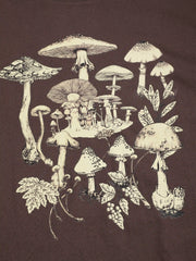 Jersey Round Neckline Mushroom Short Sleeve Top