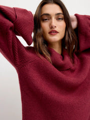 Knit Turtleneck Bell Sleeve Sweater