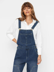 Cider Denim Low Rise Wide Leg Jumpsuit