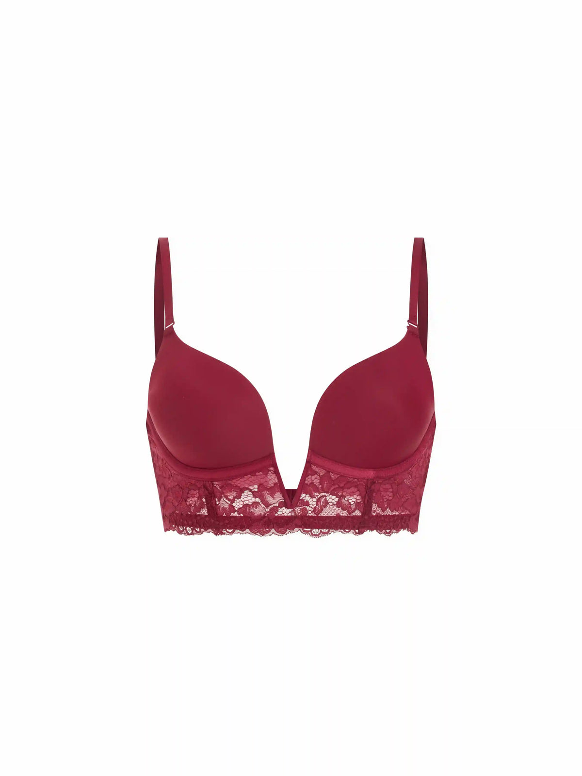 Lace V-Neck Underwire Plunge Bralette