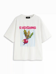Cotton Radish Fruit Graphic Oversized Short Sleeve Tee