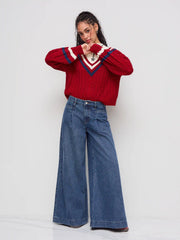 Cider Denim Low Rise Pocket Baggy Jeans