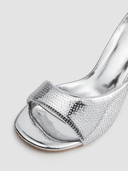 RHINESTONE DECOR HEELS