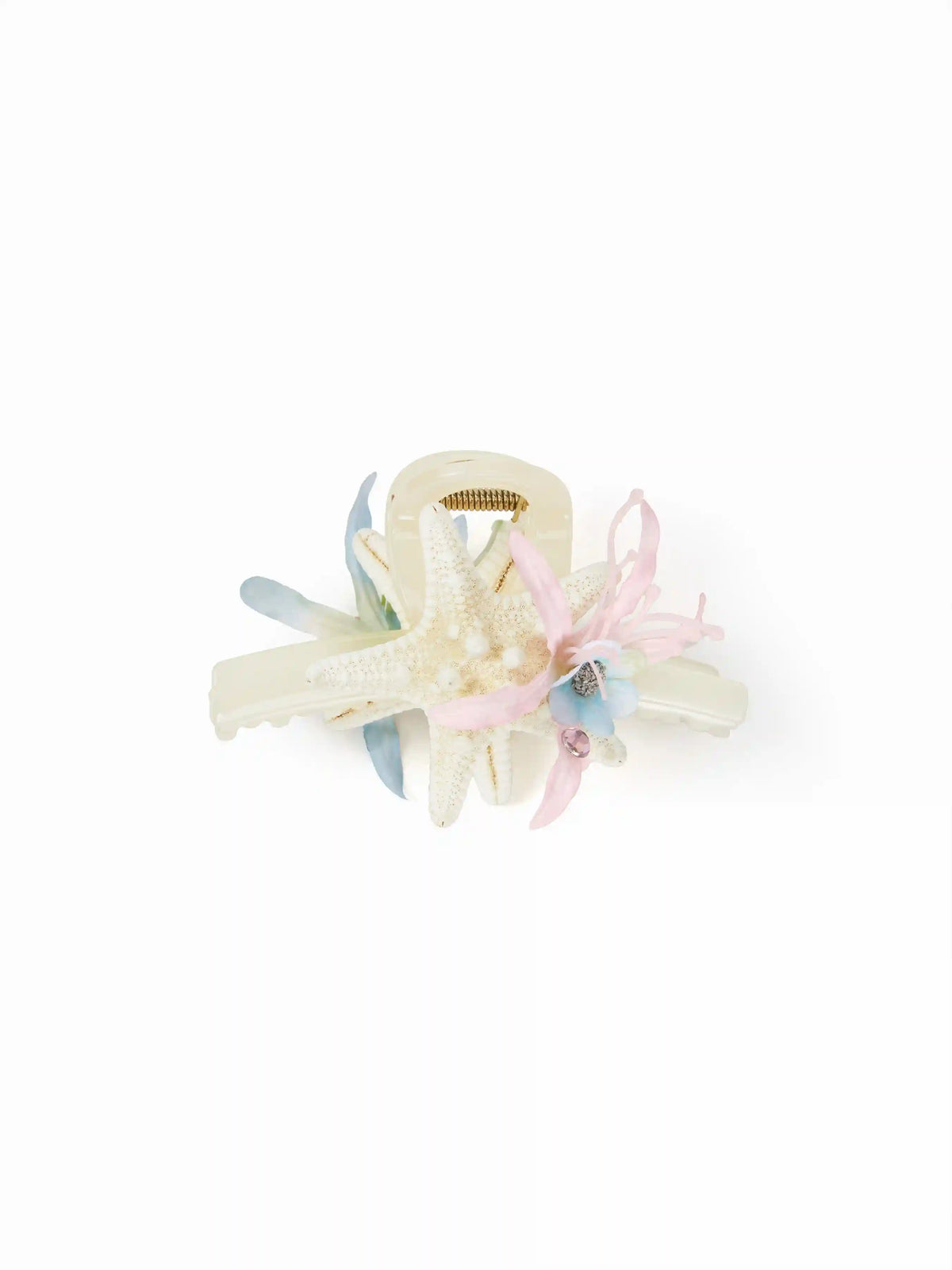 STARFISH & FLOWER HAIR CLAW