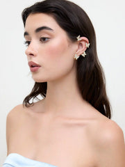 Butterfly Shaped Rhinestone Decor Ear Wrap