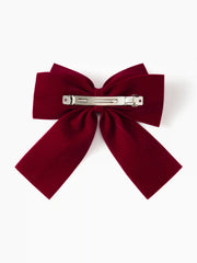 Bowknot Velvet Hair Clip