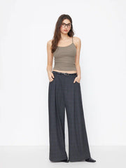 U-neckline Ruched Cami Top