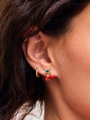 6 Pairs Fruit Shaped Stud Earrings Set