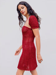 Knitted Tube Mini Dress & Short Sleeve Shrug