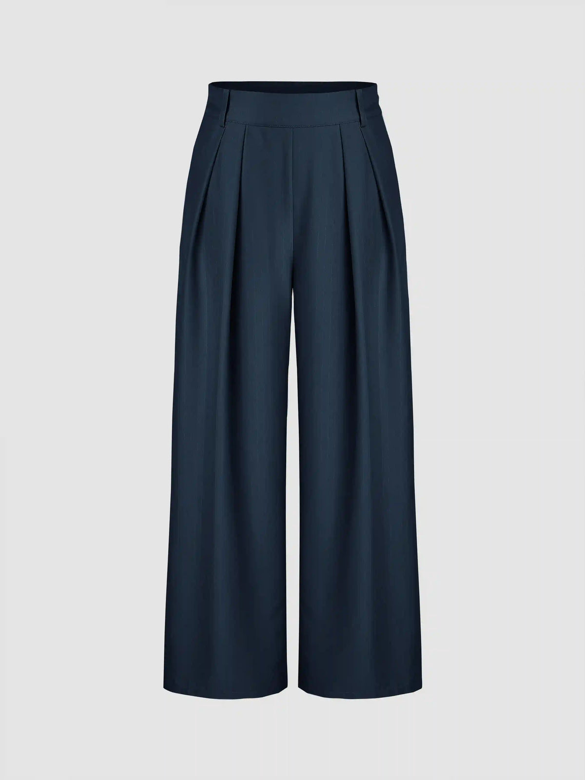 High Rise Pleated Wide Leg Trousers