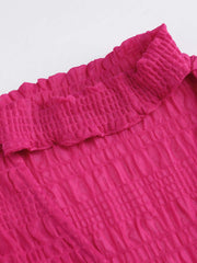 Solid Ring Detail Crop Top