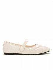 QUILTED MARY JANE FLATS
