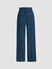 Mid Rise Straight Leg Trousers