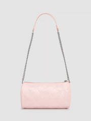 QUILTED CYLINDRICAL SHOULDER BAG