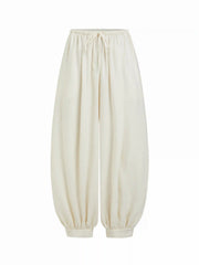 Low Rise Drawstring Waist Bloomer Trousers