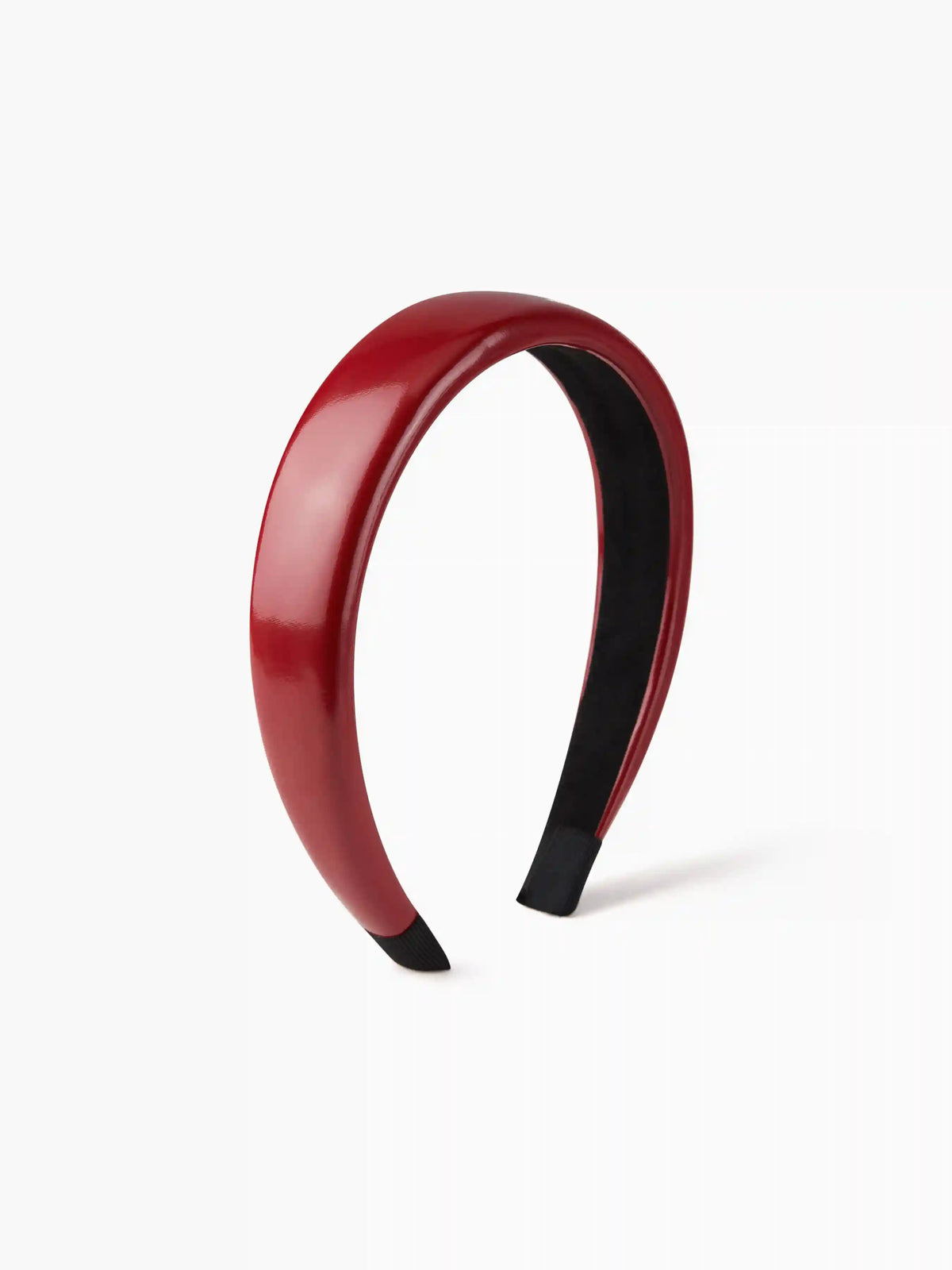 SOLID FAUX PATENT LEATHER HEADBAND