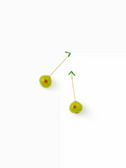 OLIVE DROP EARRINGS