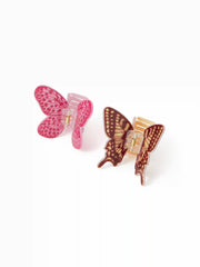 2PCS BUTTERFLY HAIR CLAW SET