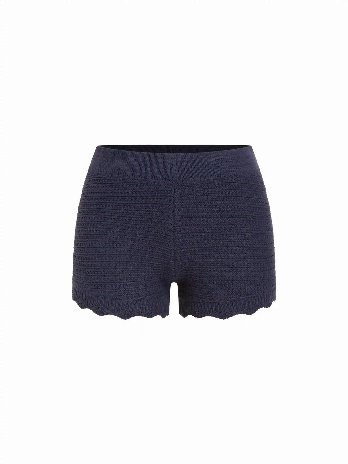 Knit Low Rise Trim Micro Shorts