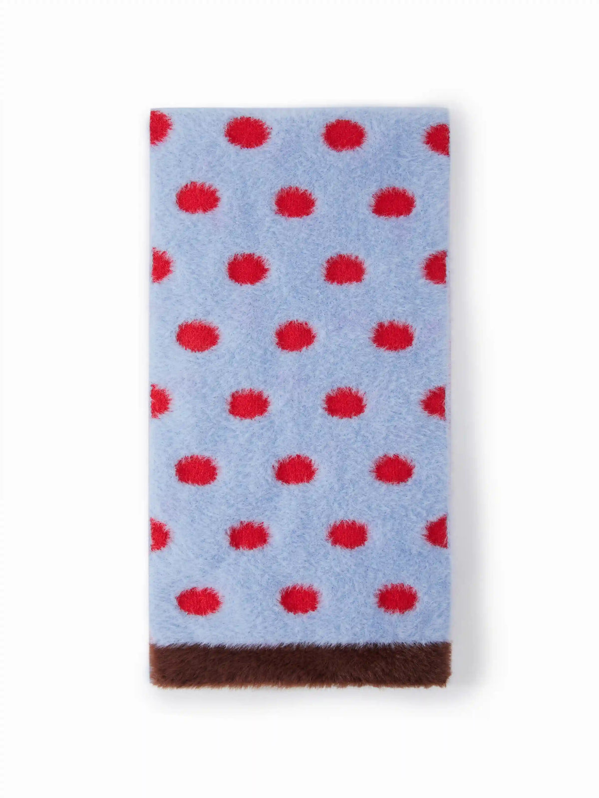 POLKA DOT FUZZY SCARF