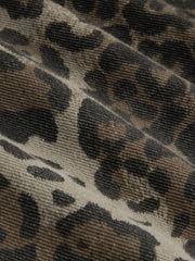Cider Denim Mid Rise Leopard Pocket Barrel-leg Jeans Curve & Plus