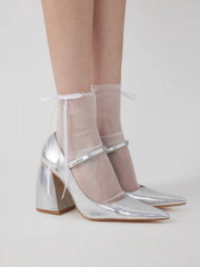 BOWKNOT LACE CREW SOCKS