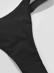 Halter Neckline Triangle Bikini Set