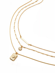HEART PENDANT LAYERED NECKLACE