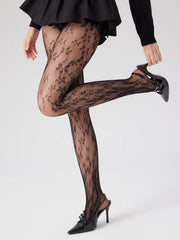 FLORAL FISHNET TIGHTS