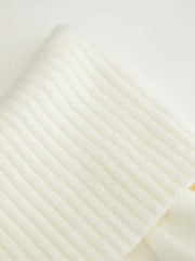 Cable Knit Off-shoulder Long Sleeve Top