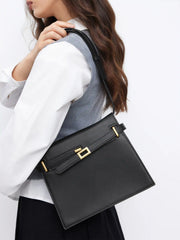BELTED RECTANGLE CROSSBODY SHOULDER BAG