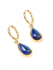 BIRTHSTONE WATER DROP EARRINGS