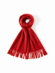 WOOL FRINGED SCARF