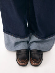 ROUND TOE  LOAFERS